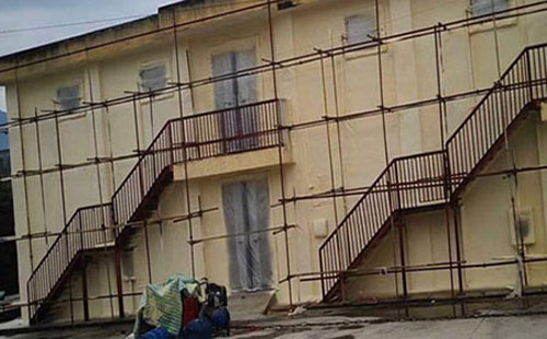 外墙保温层怎么做 现场发泡聚氨酯喷涂机(图3) 外墙保温层现场发泡聚氨酯喷涂案例